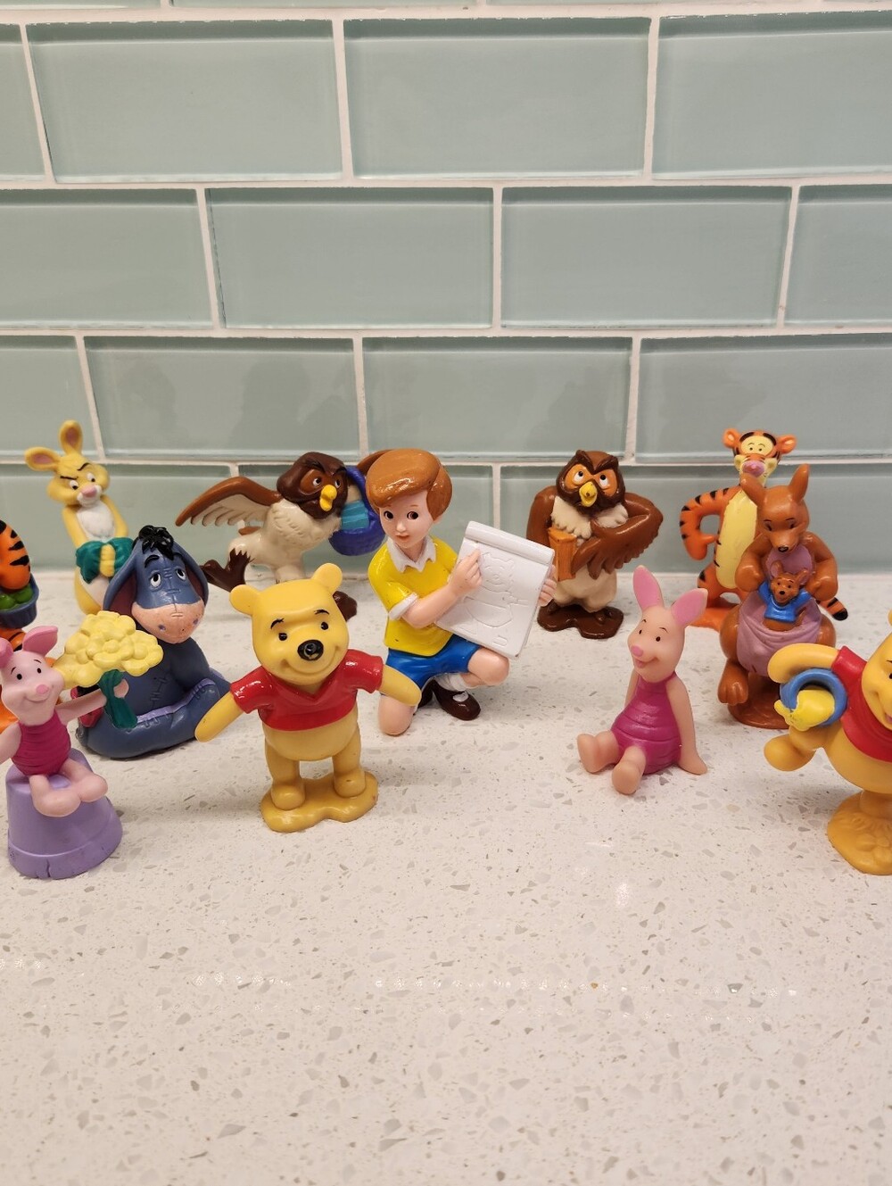 1999 Disney Fisher-Price Winnie the Pooh Collectible Figures Cake Toppers